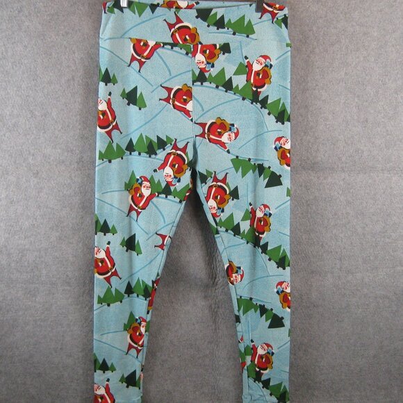 LuLaRoe Santa With Presents Leggings TC2 NEW - Picture 2 of 6
